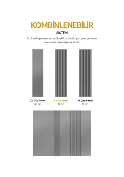 Vilo Mpc S Çıta Duvar Paneli Brushed Steel 265cm Yapıştırmalı Montaj - Neme Ve Darbeye Dayanıklı