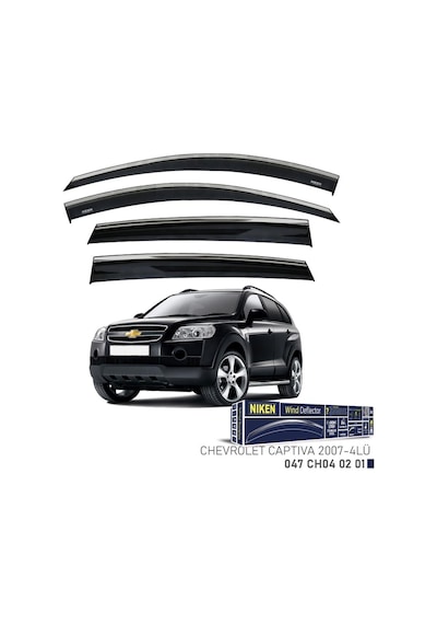 Chevrolet Captiva Niken Kromlu Cam Rüzgarlığı 4lü Set 2007 ve Üstü