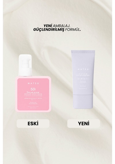 Solar Glow Ton Eşitleyici Spf 50+ Yüksek Koruma Faktörlü Renkli Yüz Güneş Kremi 50 Ml Tüm Cilt Tipleri İçin
