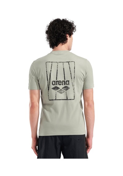 Arena Pocket Back Print Erkek Yeşil Günlük Stil T-shirt 011163660