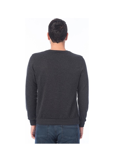 1013 Dewberry Erkek Sweatshırt-siyah