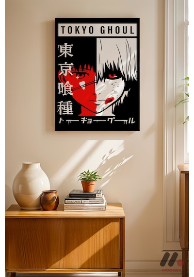 Tokyo Ghoul Poster, Çerçevesiz Yüksek Kalite Duvar Afişi - Anime Severlere Özel Hediye