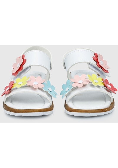 Wendy K-62p Kız Çocuk Günlük Sandalet Beyaz