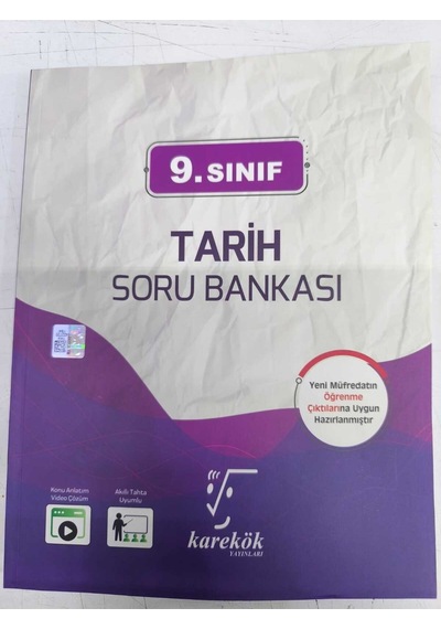 Karekök Yayınları 9.sınıf Tarih Soru Bankası 2025 Yeni Baskı