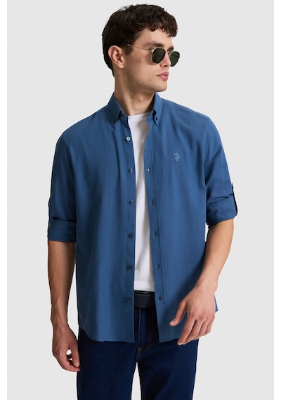 U.S. Polo Assn. U.s. Polo Assn. Erkek Açık Lacivert Gömlek Basic 50324660-vr059