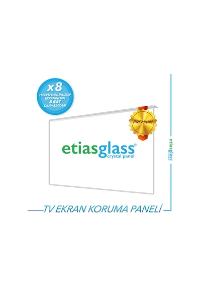 Etiasglass 75" 190 Ekran Led Tv Ekran Koruyucu / 3 Mm Koruma Camı