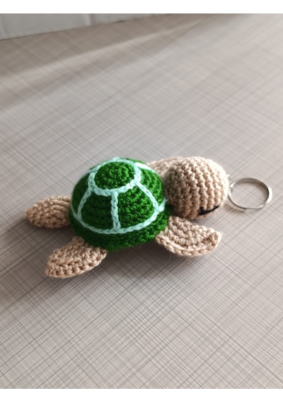 Caretta Örgü Anahtarlık Gümüş