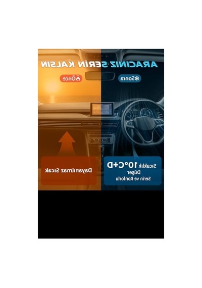 Katlanabilir Araba Ön Cam Güneşliği 2 Parça