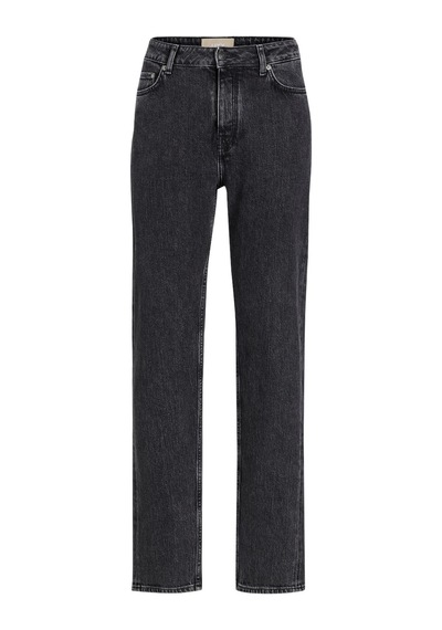 Jjxx Yüksek Bel Bol Paça Straight Kadın Denim Pantolon 12229026 Siyah