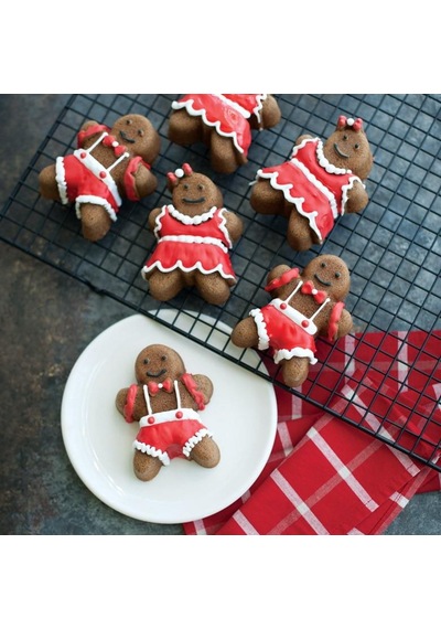 Nordicware Gingerbread Mini Kek Kalıbı 86948 Altın