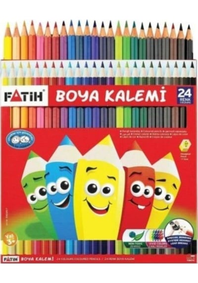 Kuruboya 24 Renk Set Tam Boy Çok Renkli
