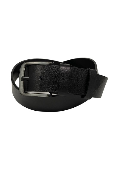 Süzer Deri Siyah Hakiki Deri Düz Renk 4.5 Cm.lik Spor Kemer- Tek Katmanlı Manda Derisi - 500-düz-22y Siyah