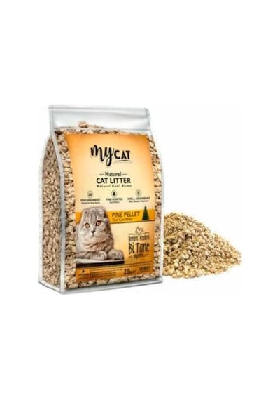 Mycat Doğal Çam Peleti Kedi Kumu 1.5 KG