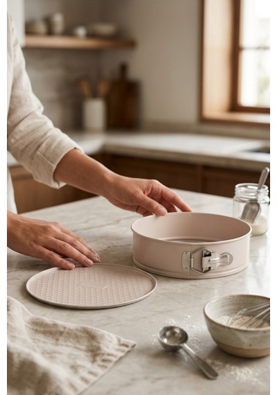 Cooker 24 Cm Kelepçeli Kek Kalıbı Ckr3564 Bej