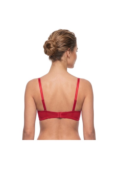Donlaritta Kırmızı Dantelli Güpürlü Toparlayıcı Sütyen 80b - 85b - 85c - 85d - 90c