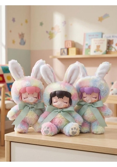 Nansi Figür Bebek - 17 Cm Emzikli Sevimli Arkadaşım Peluş Kostümlü Oyuncak Bebek