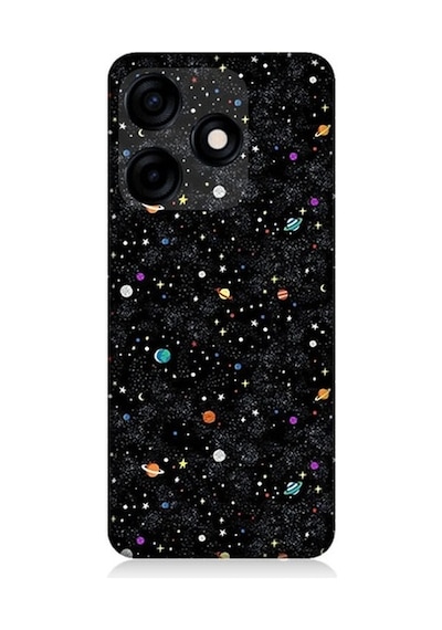 Tecno Spark 10c Uyumlu Uzay Ve Gezegenler Desenli Silikon Kılıf