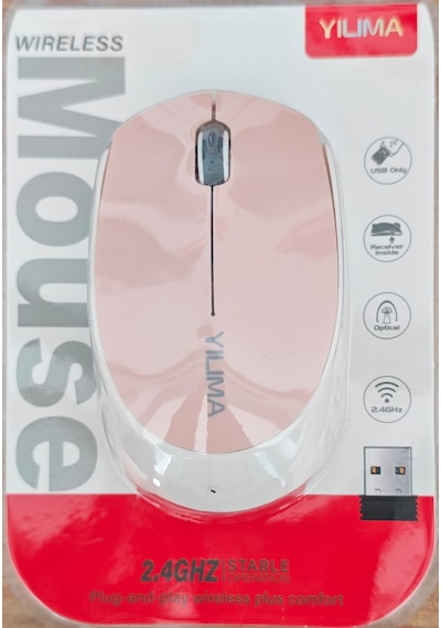 Yılıma Qs-205 Kablosuz Mouse Pembe / Beyaz
