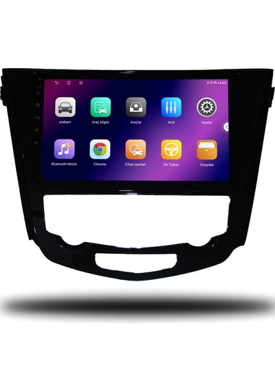 Caros Nissan Qashqai 2014-2021 Dijital Klima Uyumlu Android Multimedya 4gb Ram 128gb Hafıza 10"