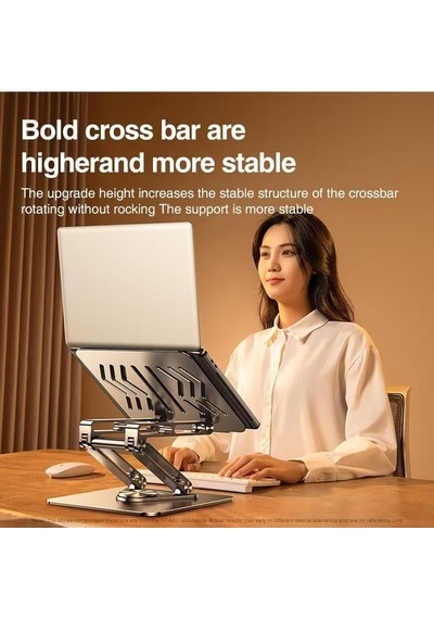 Tam Profesyonel Macbook Uyumlu Stand Tablet Bilgisayar Uyumlu Stant Açısı Ayarlanabilir Tutucu Tok Alüminyum İpad Air Uyumlu Kare Taban%100 Tok Alüminyum Alaşımlı Katlanır Rs-cp84s