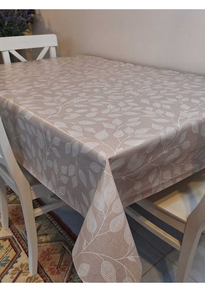Elyaflı Pvc Masa Örtüsü Modern, Dayanıklı, Silinebilir Ve Şık Görünüm 01fnt8315 Bej