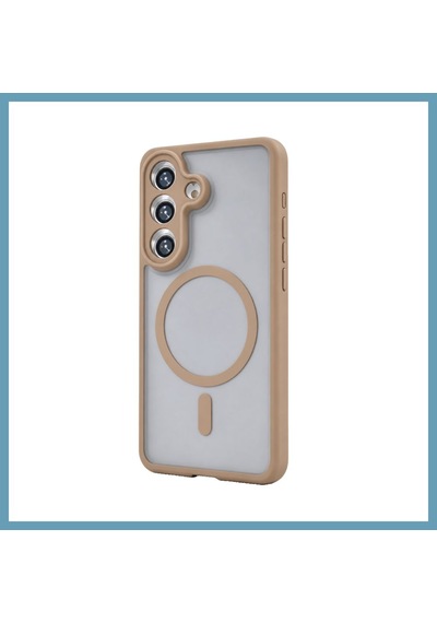 Bezos Samsung Galaxy A55 5g Loji Magsafe Kapak - Çöl Titanyum Mbt06