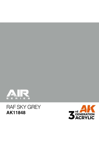 Ak Interactive 11848, 17 Ml. 3gen Raf Sky Grey Aircraft Maket Boyası Standart