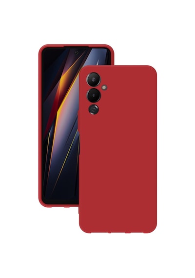 Tecno Pova 4 Kılıf Kamera Korumalı Silikon Rubber Arka Kapak Kırmızı