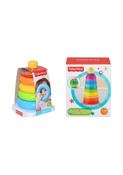 Fisher Price Renkli Halkalar Ve Numaralı Kaplar Eğlenceli Oyuncak