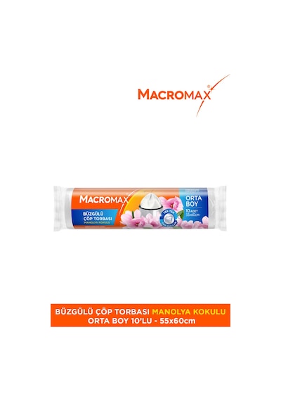 Büzgülü Manolya Çöp Torbası Orta Boy 10'lu