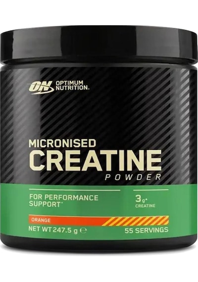Optimum Nutrition Micronized Creatine Powder Orange 247.5gr Aromalı