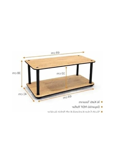Modern Dikdörtgen Orta Sehpa, Mdf Tasarım, 70x30x38 Cm Abanoz Modern Dikdörtgen Orta Sehpa, Mdf Tasarım, 70x30x38 Cm Abanoz