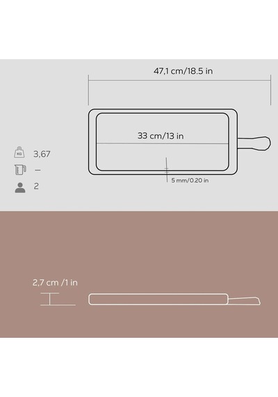 Lava Sıcak Servis Plaka Dikdörtgen Ahşap Stand 22 X 33 Cm 266 Diğer