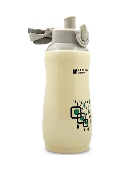 Sema Baby Penguen Kilitli Paslanmaz Çelik Bebek Termosu 600 Ml - Krem STANDART