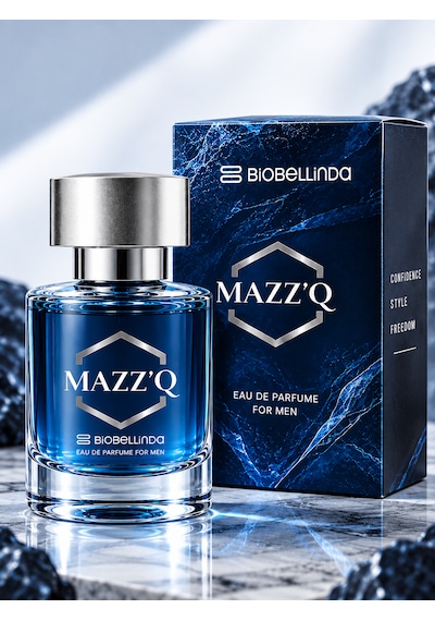 Mazz Q Blue Erkek Parfüm Eau De Parfum Çekici Koku 50 Ml Aromatik