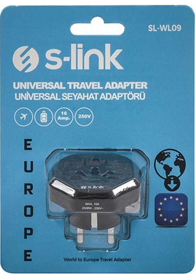 S-lınk Sl-wl09 Türk Çevirici Priz Adaptör-210397 1