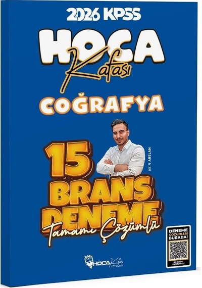 Hoca Kafası 2026 Kpss Coğrafya 15 Deneme Çözümlü - Akın Arslan Ho