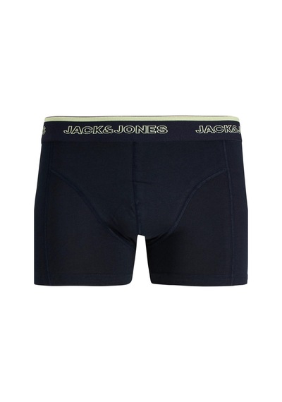 Jack & Jones Jacadrıan Solid Erkek Boxer 3'lü Paket Rahat Pamuklu Günlük Lacivert