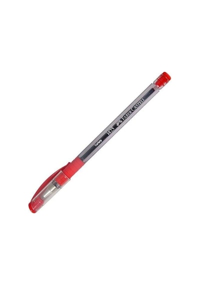 Faber Castell Faber-castell 1425 Iğne Uç Tükenmez Kalem 10 Lu Kutu 2 Adet Kırmızı