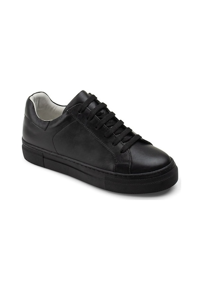 Deery Hakiki Deri Siyah Sneaker Kadın Ayakkabı Siyah (550903299) Siyah