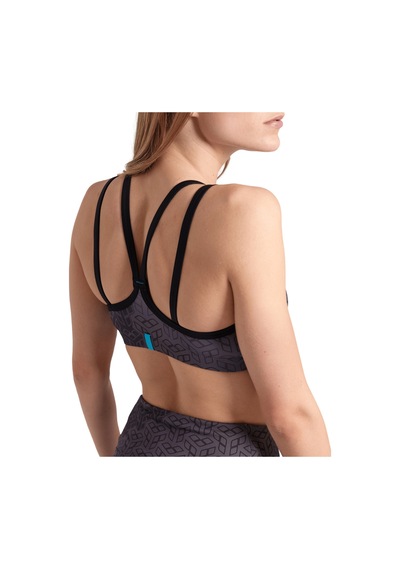 Arena Women's Bra Top Kadın Mayo Üstü Black Multı Black Multı