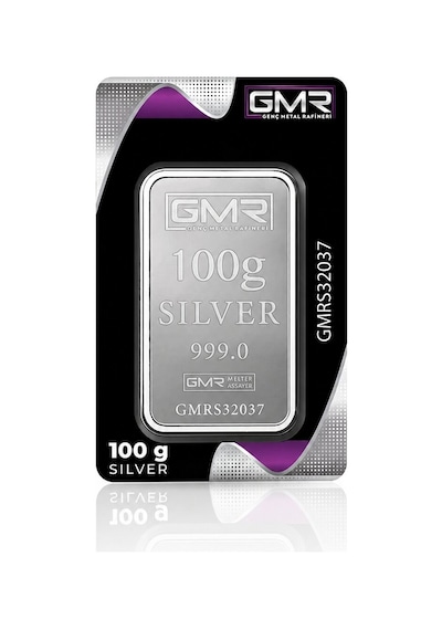 Agakulche 100 Gram 999.0 Ayar Gmr Külçe Gümüş