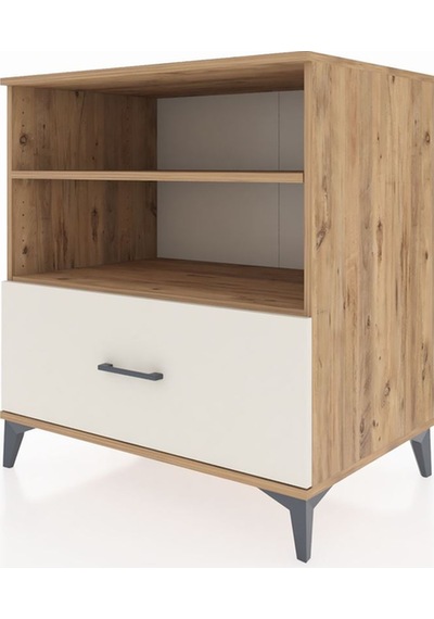 Kronos Şifonyer 2 Raflı Tek Çekmeceli 88x59x96 Çam-aytaşı Çam