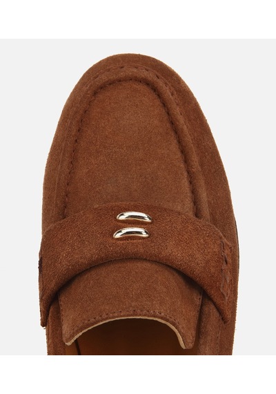 Hotiç Kadın Süet Deri Taba Toka Detaylı Klasik Loafer 01ayh321300a430 01ayh321300a430 Taba