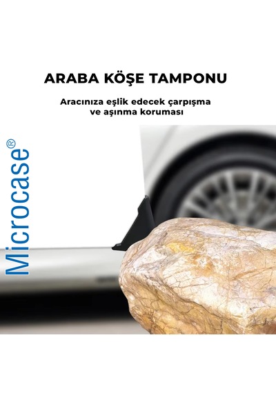 Microcase Araç Oto Kapı Köşe Tampon Çarpma Ve Çizilmelere Karşı Koruma Seti 4 Adet Al5359