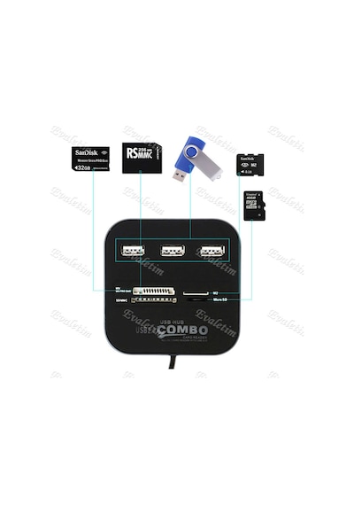 Usb Hub Çoklayici Kart Okuyucu 5043P Combo Ms Micro Sd Mmc Switch