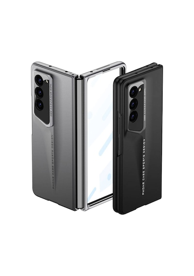 Galxy Uyumlu Z Fold 6 Kılıf Ultra İnce Kamera Korumalı Sert Rubber Zore Procase Kapak-siyah Siyah