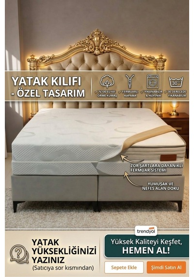 Premium,yatak Pedi & Şiltesi Fermuarlı Yatak Kılıfı