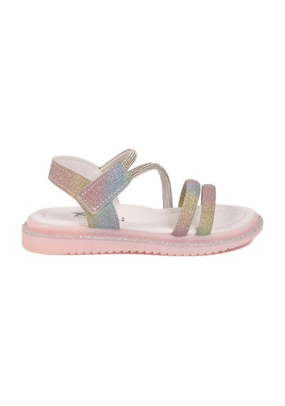 Arzen Gökkuşağı Ortopedik Kız Çocuk Sandalet 26a94 P Çok Renkli