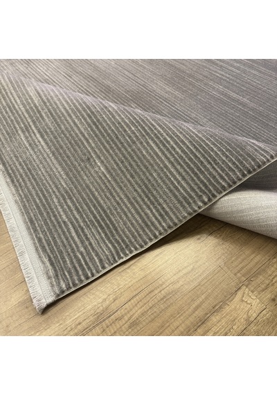 Hoom Rugs Nova Lz112 M Gri Modern Düz Salon Halısı Gri